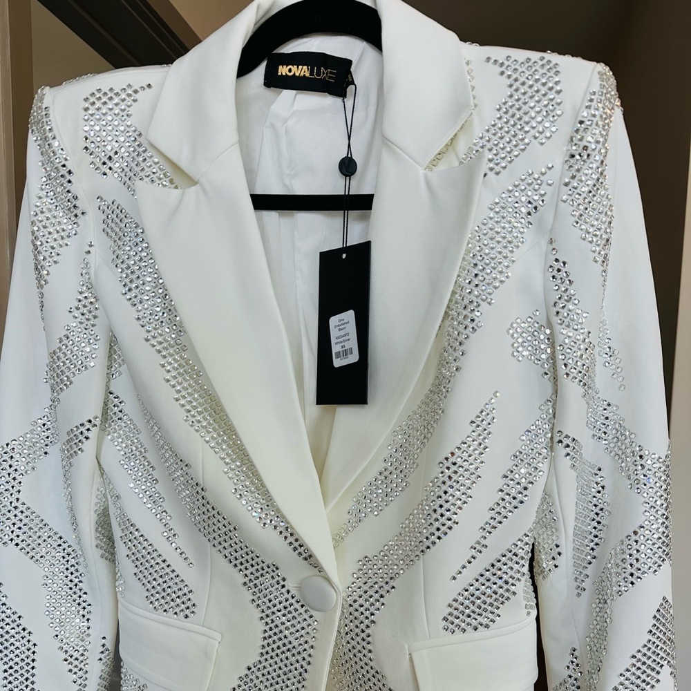 Brand new NovaLuxe embellished pantsuit